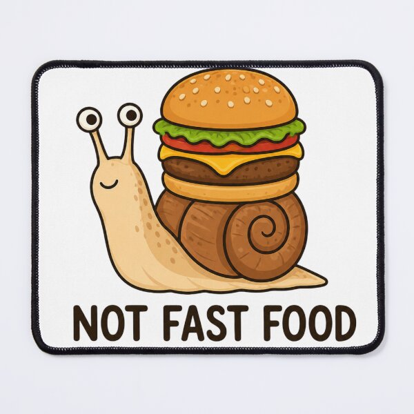 Item preview, NOT FAST FOOD SNAIL joke designed and sold by vecart34.