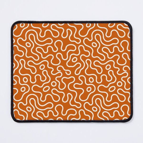 Item preview, Orange Abstract Wavy Line Pattern designed and sold by teeperfect.