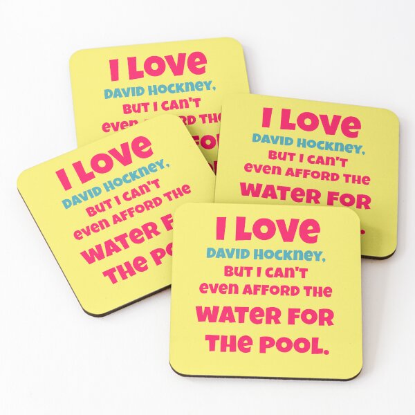 Item preview, I Love David Hockney Can't Afford Pool designed and sold by Mauswohn.