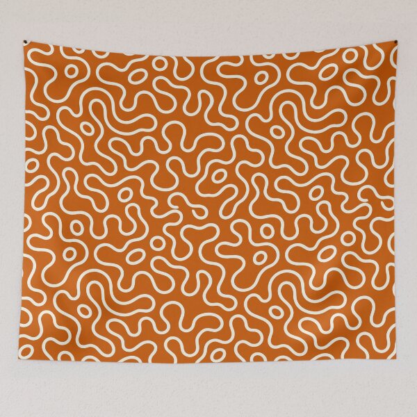 Item preview, Patrón abstracto de líneas onduladas naranjas designed and sold by teeperfect.
