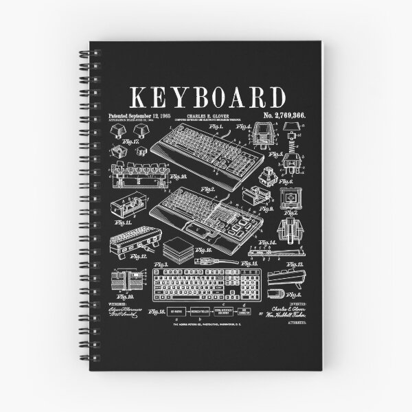 Item preview, Computer Keyboard Gamer Geek Vintage IT PC Patent Print designed and sold by GrandeDuc.