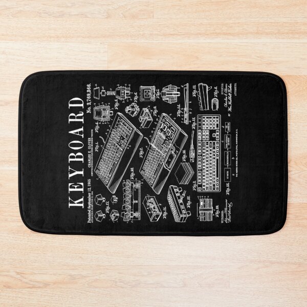 Item preview, Computer Keyboard Gamer Geek Vintage IT PC Patent Print designed and sold by GrandeDuc.