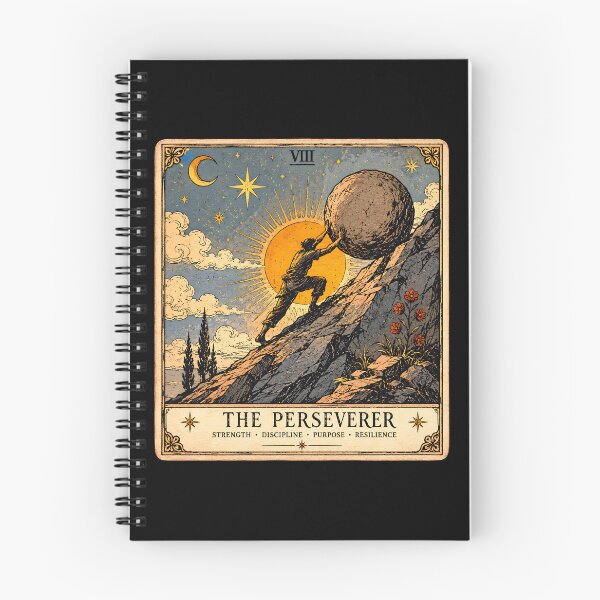 Item preview, The Perseverer Tarot Card Art designed and sold by ArcanaAbsolute.