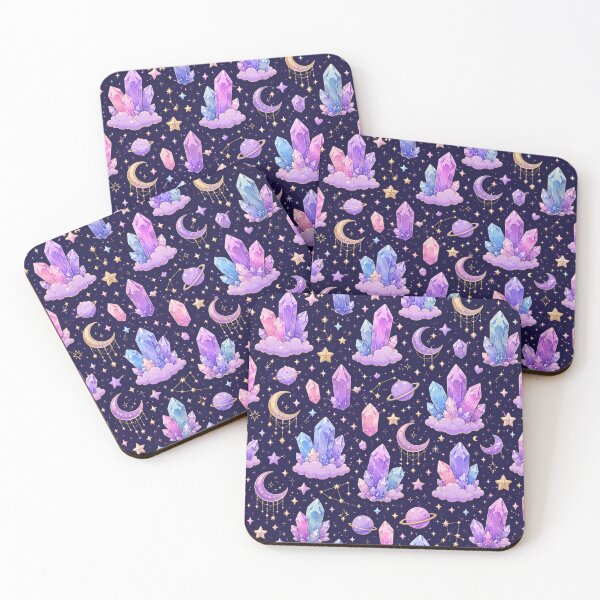 Item preview, Celestial Crystals and Stars Pattern designed and sold by Aramdesing.