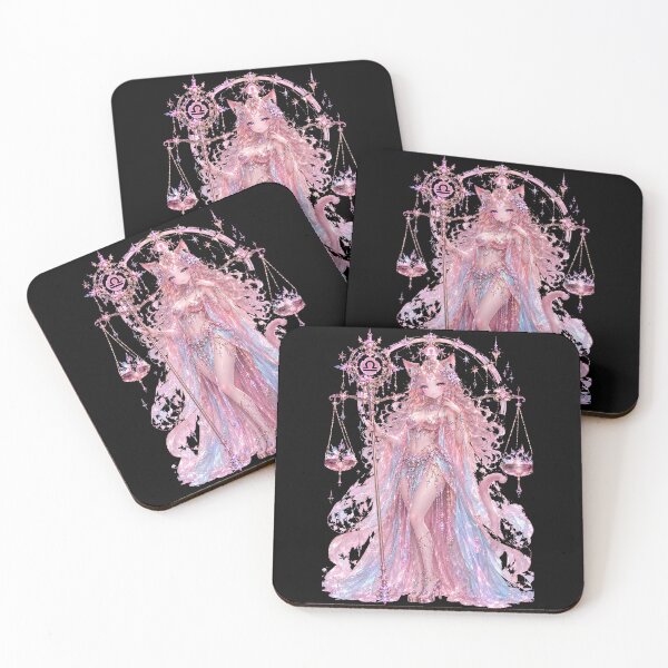 Item preview, Emily the Cosmic Cat - Libra Zodiac Pastel Edition designed and sold by ChaEmm_Studio.