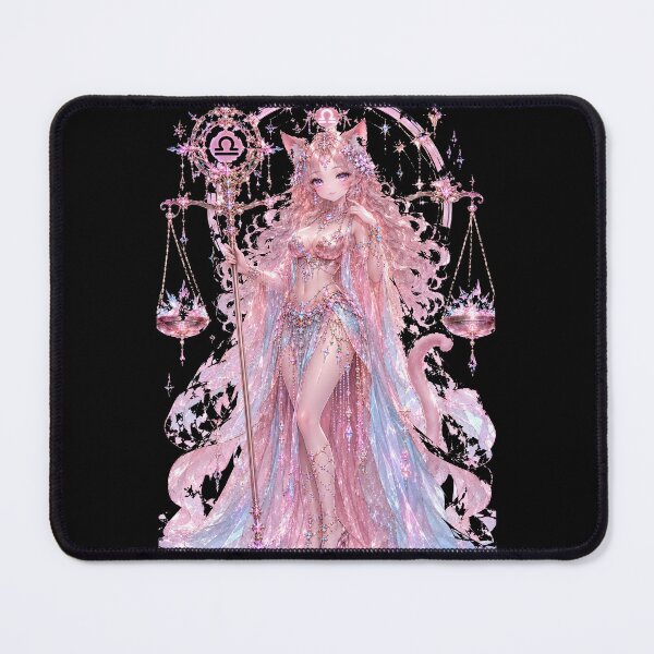 Item preview, Emily the Cosmic Cat - Libra Zodiac Pastel Edition designed and sold by ChaEmm_Studio.