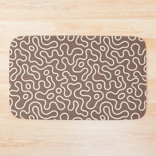 Item preview, Brown Abstract Wavy Line Pattern designed and sold by teeperfect.