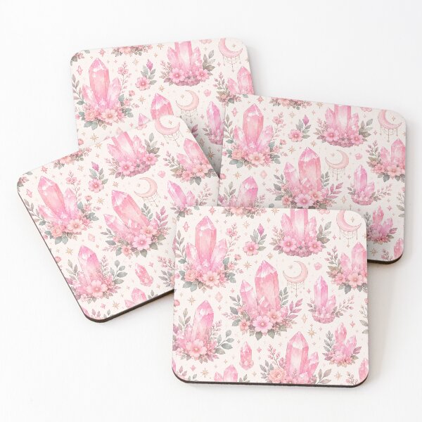 Item preview, Pink Quartz Crystal Garden Pattern designed and sold by Aramdesing.
