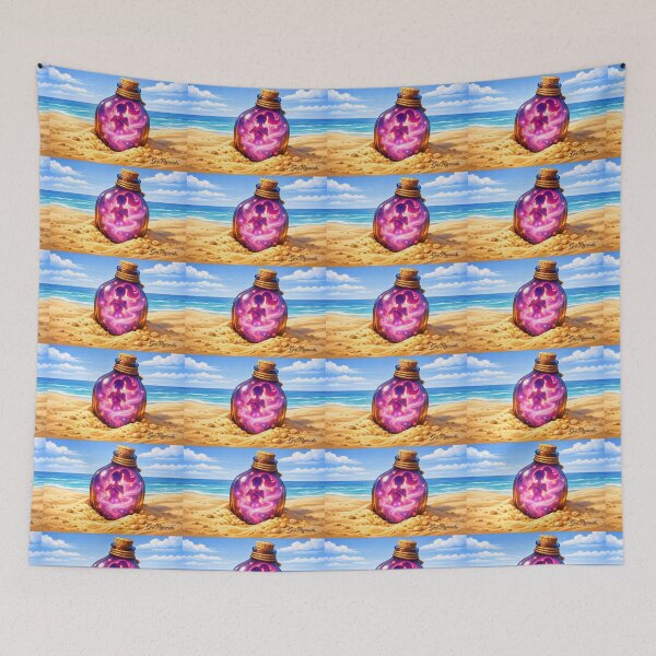 Item preview, Genie in the Bottle Glow – Magical Beach Fantasy Art designed and sold by The Art Queen Of Michigan .