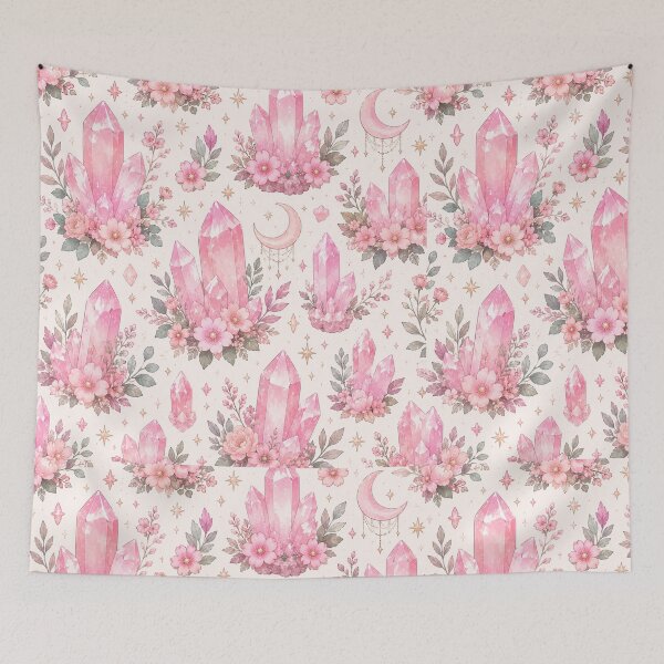Item preview, Pink Quartz Crystal Garden Pattern designed and sold by Aramdesing.
