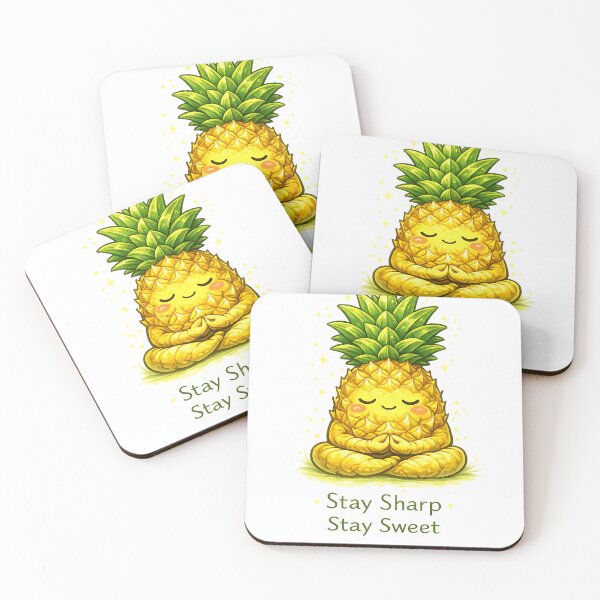 Item preview, Stay Sharp Stay Sweet Meditating Pineapple Motivational Yoga Design designed and sold by irfanshikh.