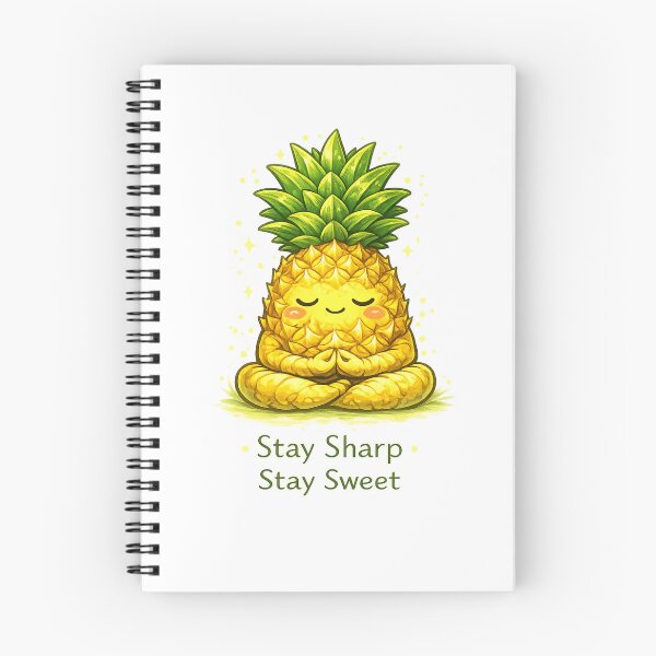 Item preview, Stay Sharp Stay Sweet Meditating Pineapple Motivational Yoga Design designed and sold by irfanshikh.