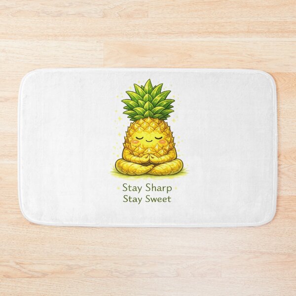 Item preview, Stay Sharp Stay Sweet Meditating Pineapple Motivational Yoga Design designed and sold by irfanshikh.