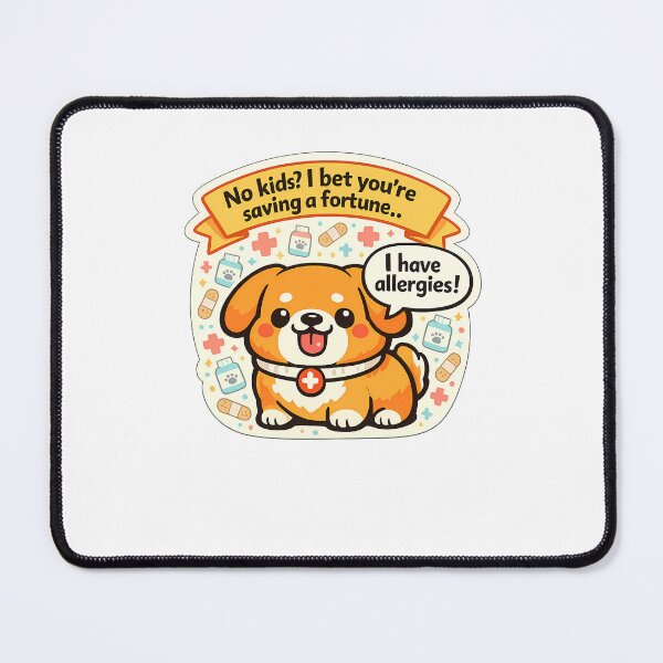 Item preview, Funny Dog Allergies Saving A Fortune Vet Medical Sticker designed and sold by MIROUZ2000.