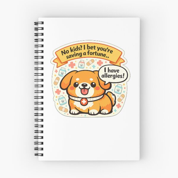 Item preview, Funny Dog Allergies Saving A Fortune Vet Medical Sticker designed and sold by MIROUZ2000.