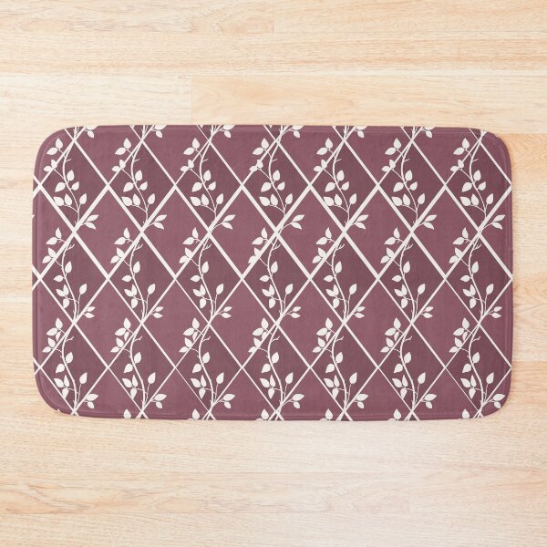 Item preview, Dusty Rose Botanical Lattice Pattern designed and sold by Little Wimbly.