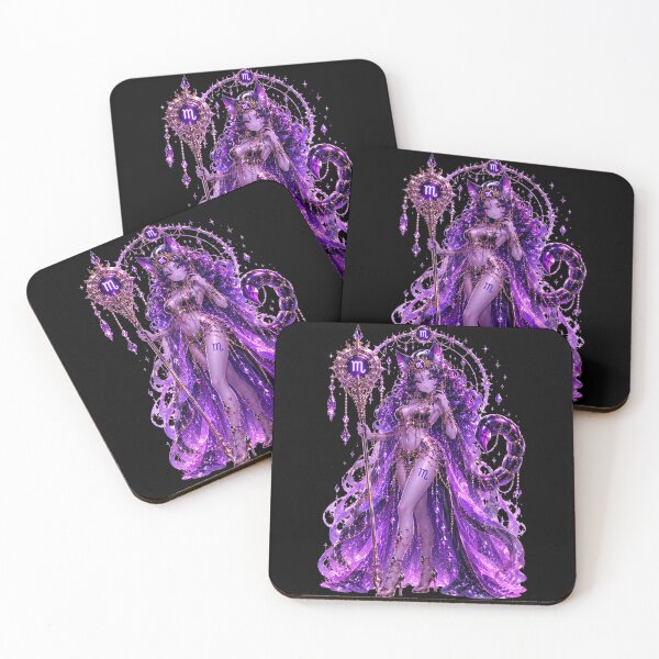 Item preview, Emily the Cosmic Cat - Scorpio Zodiac Sign designed and sold by ChaEmm_Studio.