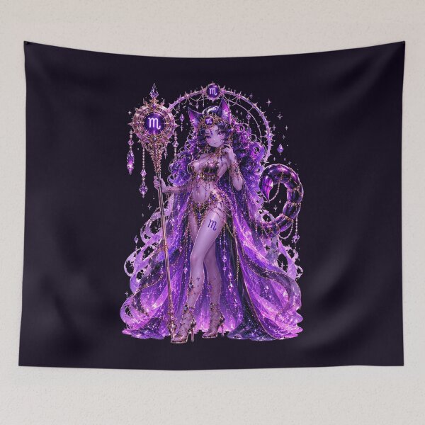 Item preview, Emily the Cosmic Cat - Scorpio Zodiac Sign designed and sold by ChaEmm_Studio.