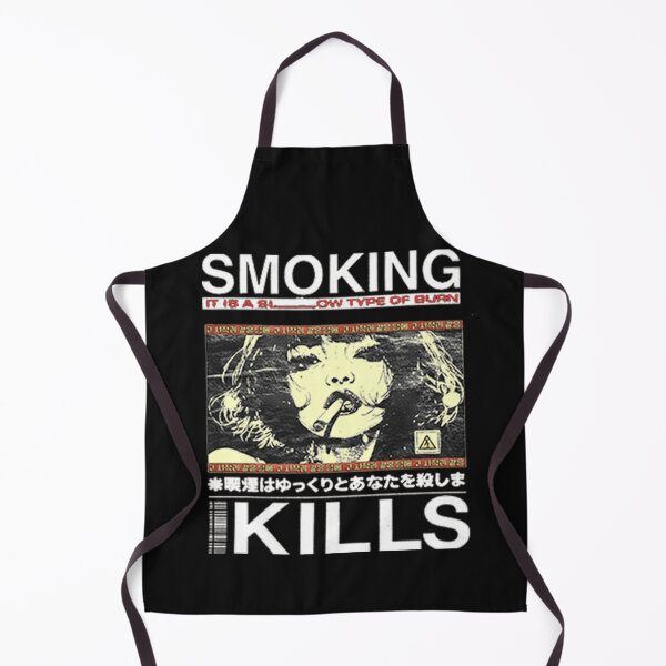 Item preview, Smoking Kills Japanese Warning Poster Streetwear Design designed and sold by Chives-Sor.