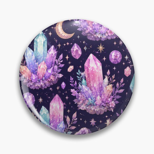 Item preview, Magical Crystal Clusters Seamless Design designed and sold by Aramdesing.