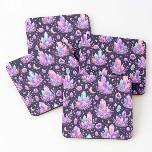 Item preview, Magical Crystal Clusters Seamless Design designed and sold by Aramdesing.