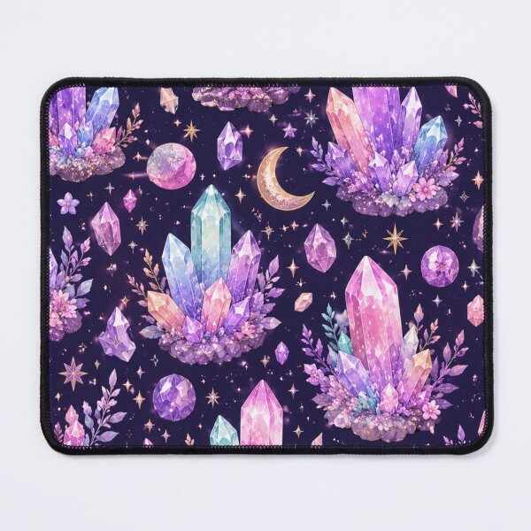 Item preview, Magical Crystal Clusters Seamless Design designed and sold by Aramdesing.