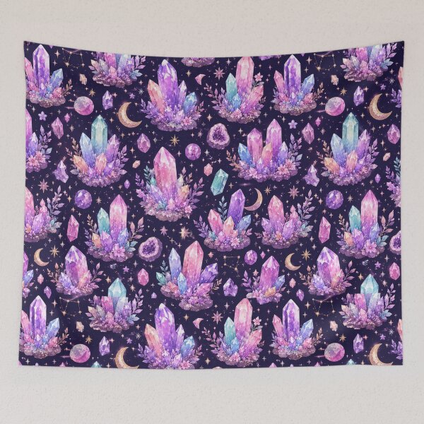 Item preview, Magical Crystal Clusters Seamless Design designed and sold by Aramdesing.