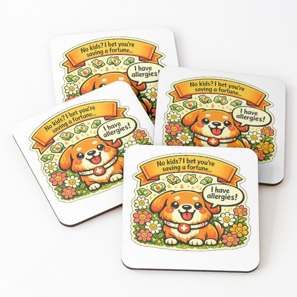 Item preview, Dog Flower Allergy Saving A Fortune Retro Sticker designed and sold by MIROUZ2000.
