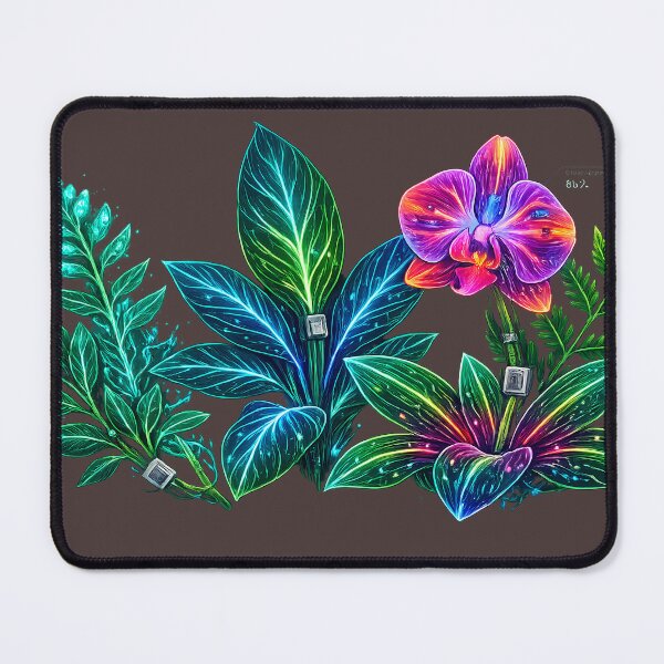 Item preview, Synthetic Neon Flora – Glowing Bio‑Tech Plant Design designed and sold by Neo Tokio.