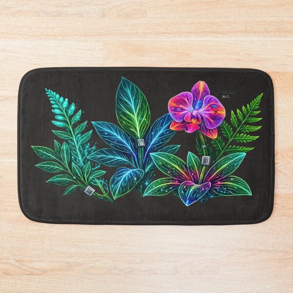 Item preview, Synthetic Neon Flora – Glowing Bio‑Tech Plant Design designed and sold by Neo Tokio.