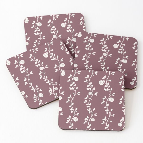 Item preview, Dusty Rose Wildflower Vine Pattern designed and sold by Little Wimbly.