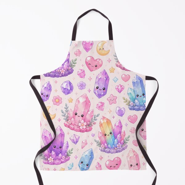 Item preview, Cute Kawaii Crystals and Hearts Pattern designed and sold by Aramdesing.