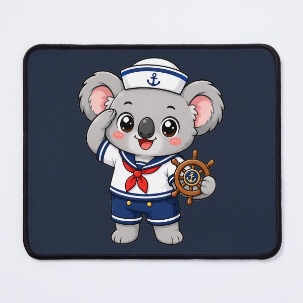 Item preview, Cute Sailor Koala Marine Captain Kawaii Cartoon designed and sold by Seculinator.