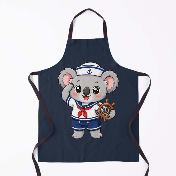 Item preview, Cute Sailor Koala Marine Captain Kawaii Cartoon designed and sold by Seculinator.
