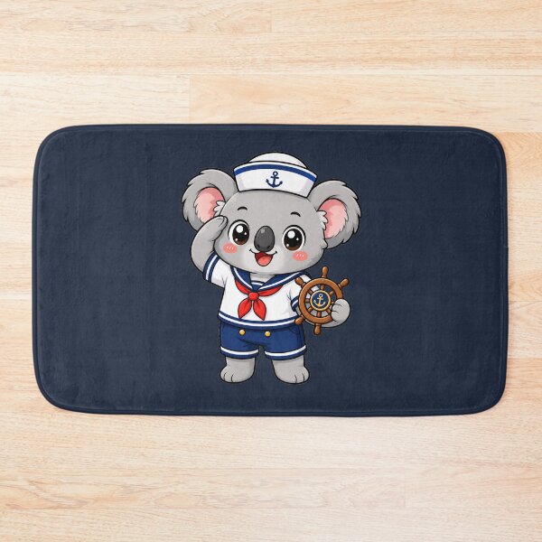 Item preview, Cute Sailor Koala Marine Captain Kawaii Cartoon designed and sold by Seculinator.