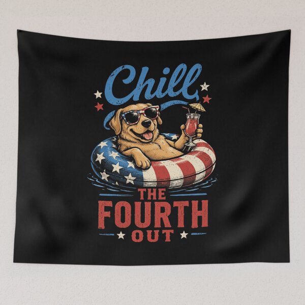 Item preview, Chill The Fourth Out Funny Goldendoodle Dog Lover designed and sold by OlakunleOloroz.