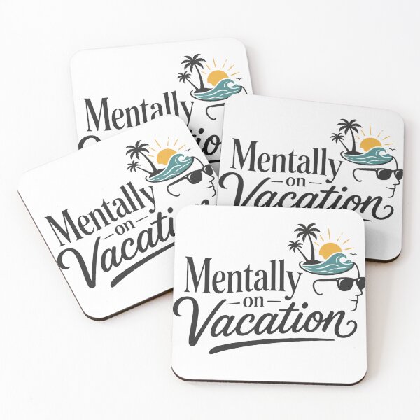 Item preview, Mentally on Vacation Beach Mood designed and sold by MoodSupplyStudio.