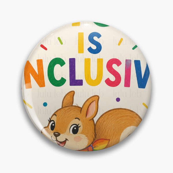 Item preview, The Future Is Inclusive – Rainbow Squirrel edition designed and sold by LuluLeb.