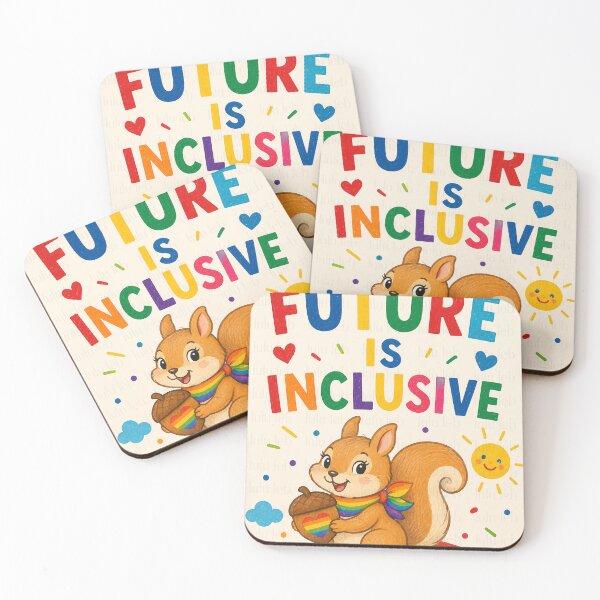Item preview, The Future Is Inclusive – Rainbow Squirrel edition designed and sold by LuluLeb.