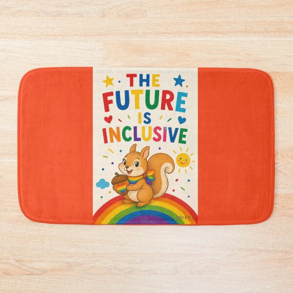 Item preview, The Future Is Inclusive – Rainbow Squirrel edition designed and sold by LuluLeb.
