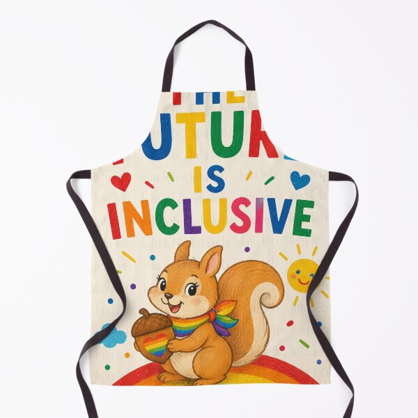Item preview, The Future Is Inclusive – Rainbow Squirrel edition designed and sold by LuluLeb.
