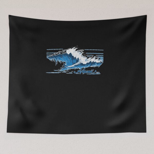Item preview, Hawaii Surf Wave Vintage Blue Ocean Surfer Design designed and sold by Chives-Sor.