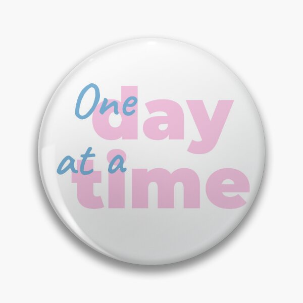 Item preview, One Day At A Time popular sticker quotes designed and sold by ThisBjmnID.