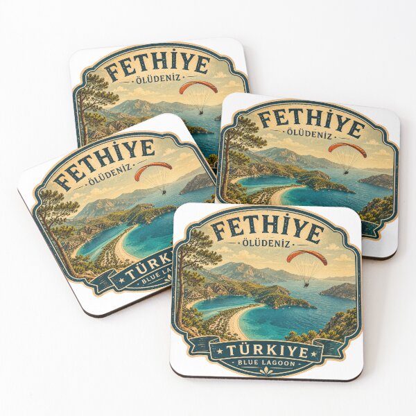 Item preview, Oludeniz Blue Lagoon Vintage Travel Badge | Fethiye Turkey Sticker designed and sold by DreamPaw Studio.