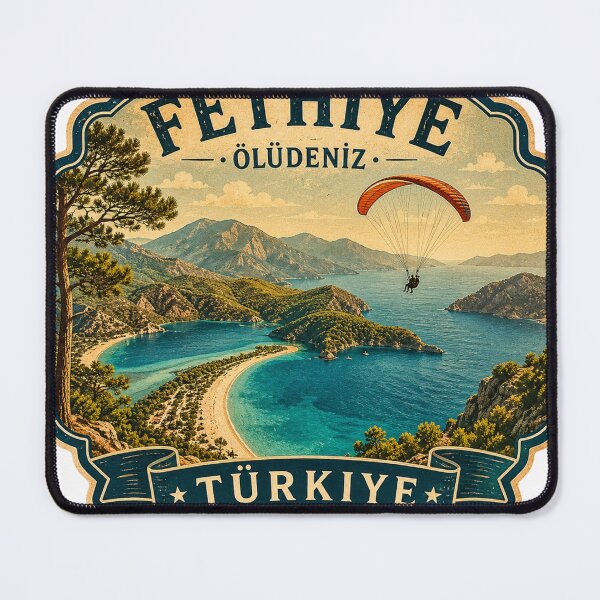 Item preview, Oludeniz Blue Lagoon Vintage Travel Badge | Fethiye Turkey Sticker designed and sold by DreamPaw Studio.