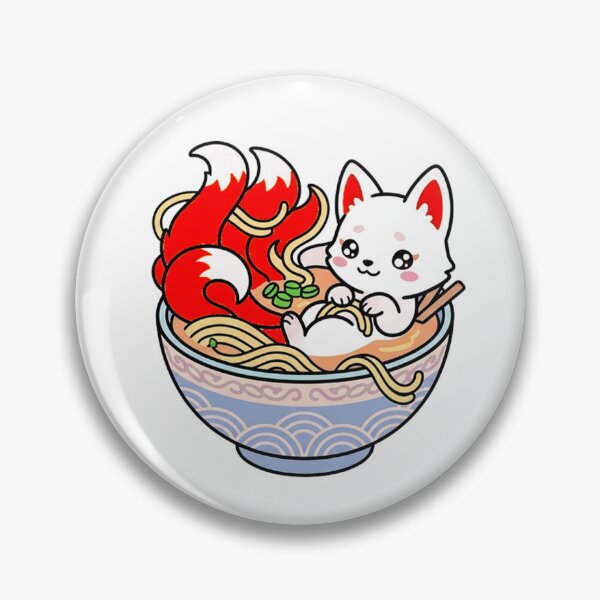 Item preview, Cute Chibi Kitsune Ramen designed and sold by YounexxART.