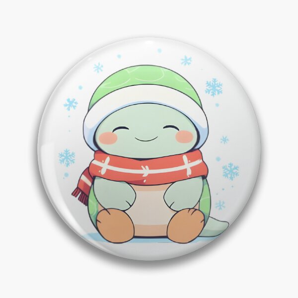 Item preview, Winter Turtle — Cozy Scarf Kawaii Sticke designed and sold by tommysworks.