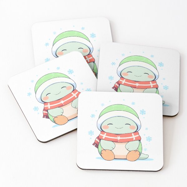 Item preview, Winter Turtle — Cozy Scarf Kawaii Sticke designed and sold by tommysworks.