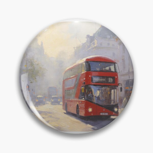 Item preview, London red bus with a London street scene designed and sold by carlsmart1.