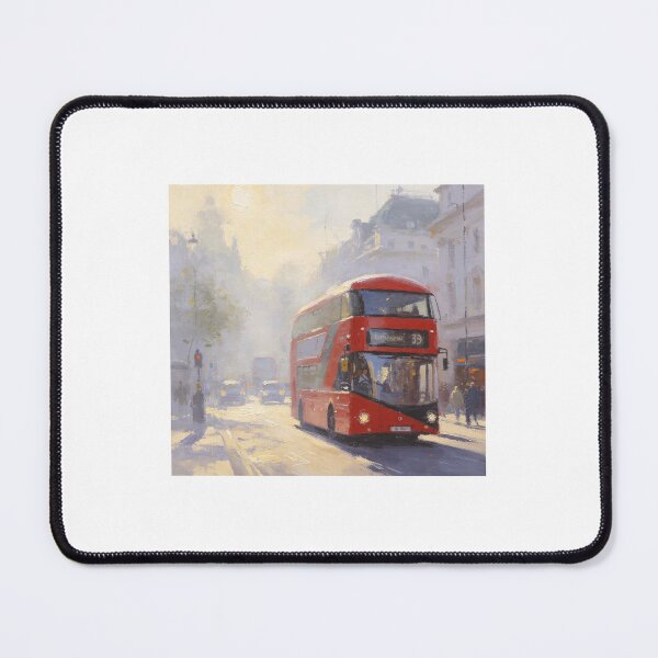 Item preview, London red bus with a London street scene designed and sold by carlsmart1.